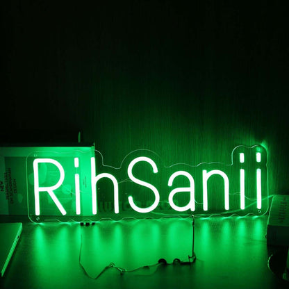 Rihsanii Green Led Neon Sign - Shineneon