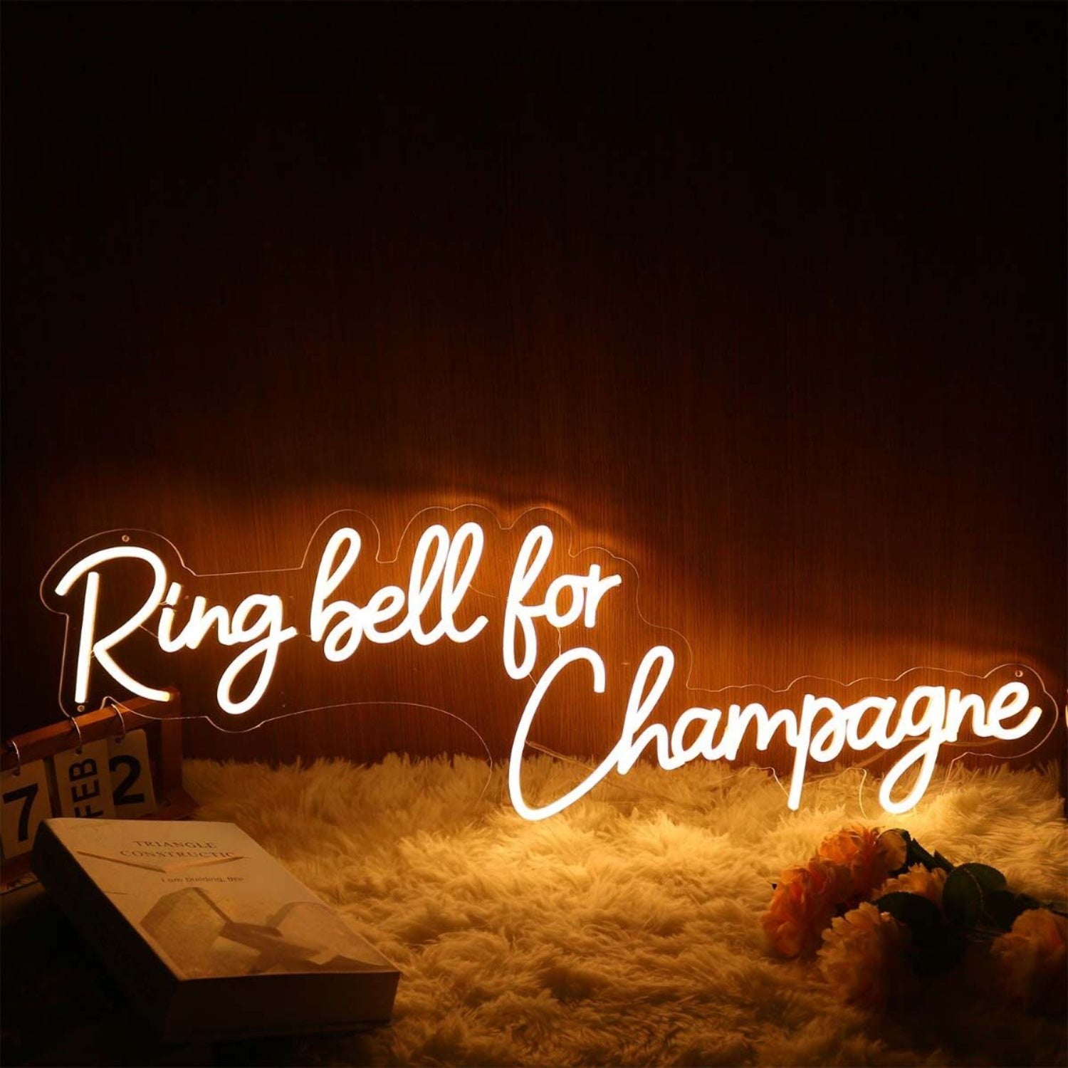 Ring Bell Fchampagne Yellow Led Neon Sign | Shineneon