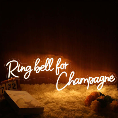 Ring Bell Fchampagne Yellow Led Neon Sign | Shineneon