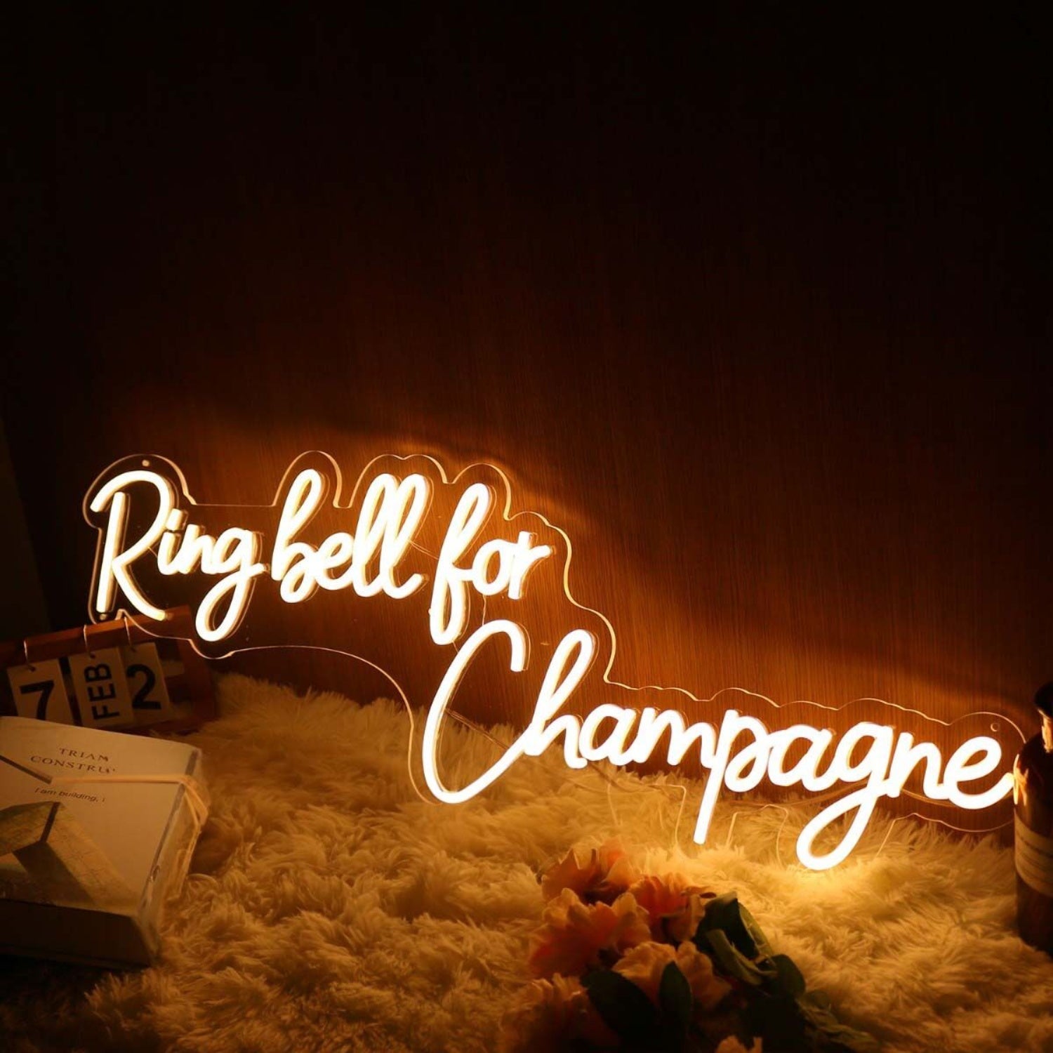 Ring Bell Fchampagne Yellow Led Neon Sign | Shineneon