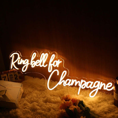 Ring Bell Fchampagne Yellow Led Neon Sign | Shineneon