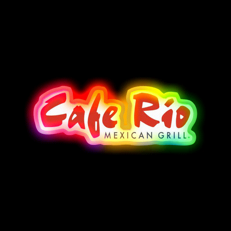 Rio Cafe Fast Food Led Neon Sign For Burger Place Rgb Color