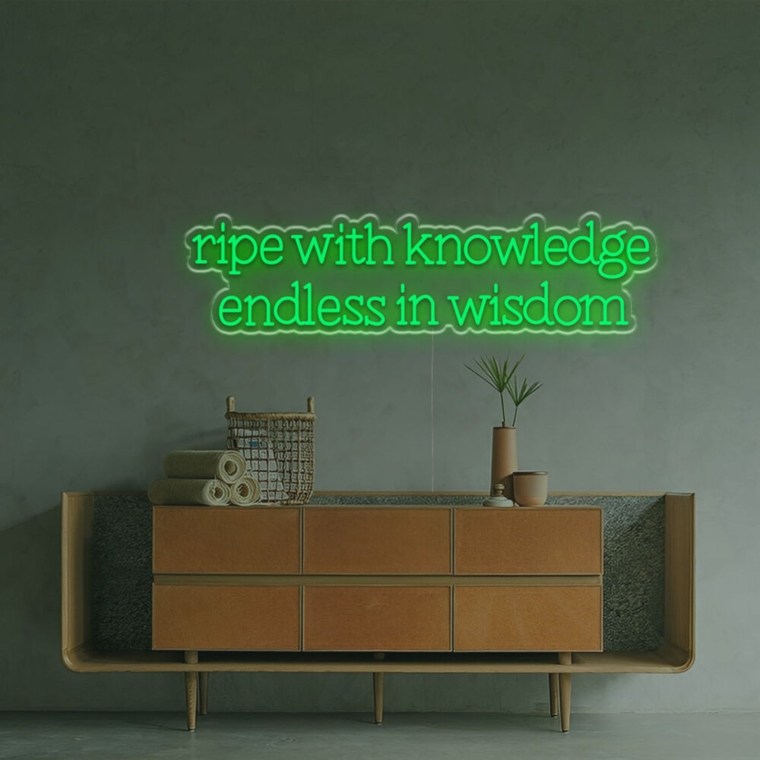 Ripe With Knowledge Endless In Wisdom Led Neon Sign | Shineneon
