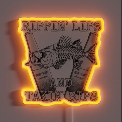 Rippin Lips Rgb Led Neon Sign - Shineneon