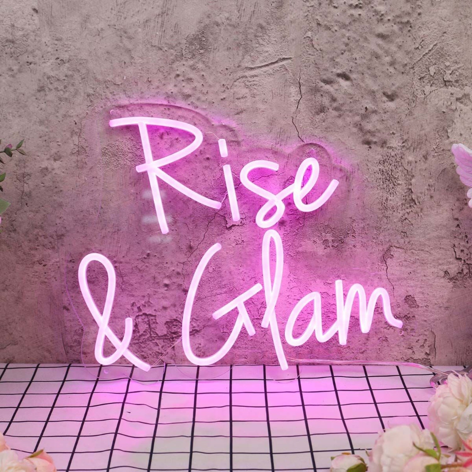 Rise And Glam Purple Led Neon Sign - Shineneon