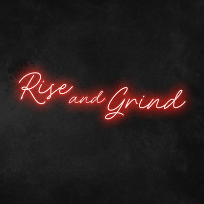 Rise And Grind Led Neon Sign | Shineneon