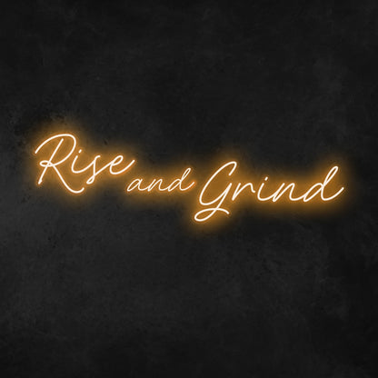 Rise And Grind Led Neon Sign | Shineneon