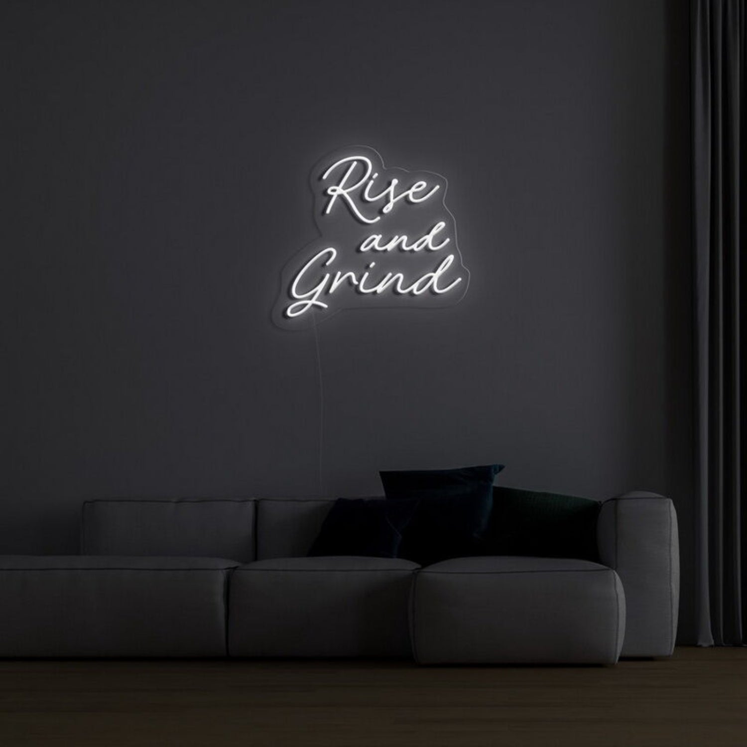 Rise And Grind Led Neon Sign For Motivational Spaces - Shineneon