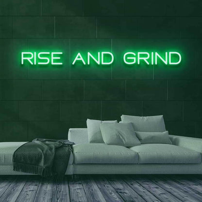 Rise And Grind V1 Led Neon Sign | Shineneon