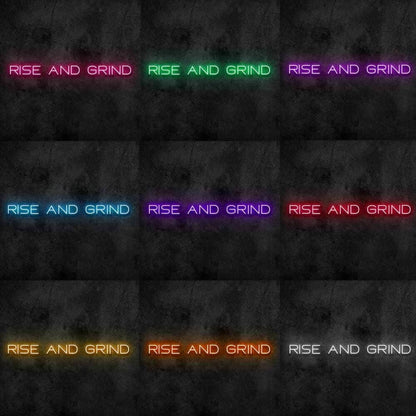 Rise And Grind V1 Led Neon Sign | Shineneon
