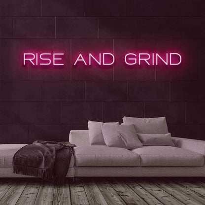 Rise And Grind V1 Led Neon Sign | Shineneon