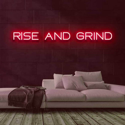 Rise And Grind V1 Led Neon Sign | Shineneon