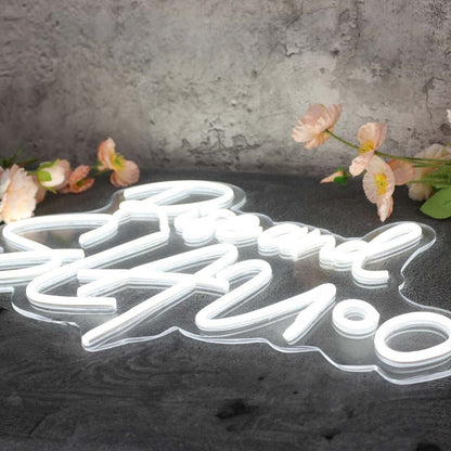 Rise And Slay White Led Neon Sign - Shineneon
