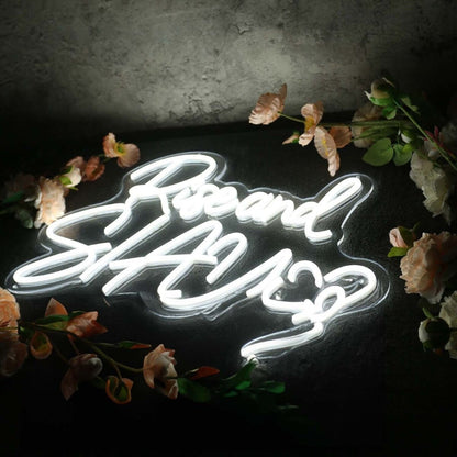 Rise And Slay White Led Neon Sign - Shineneon