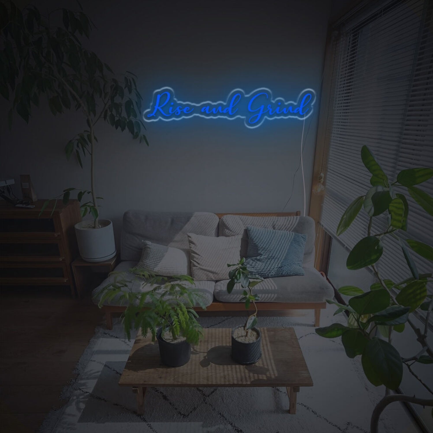 Rise Ane Grid Led Neon Sign | Shineneon