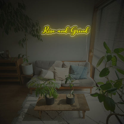 Rise Ane Grid Led Neon Sign | Shineneon