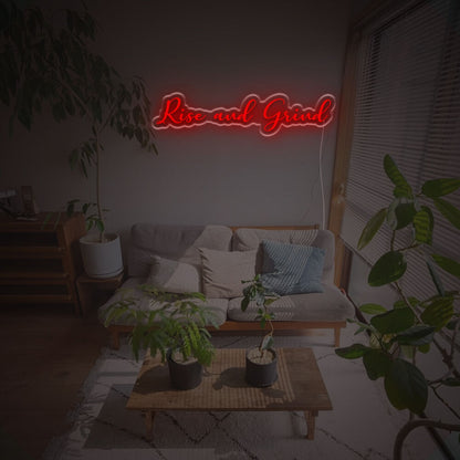 Rise Ane Grid Led Neon Sign | Shineneon