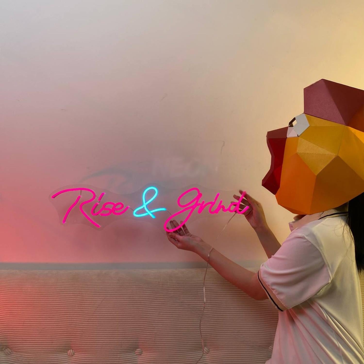 Rise Grind Led Neon Sign Coffee Led Neon Sign | Shineneon