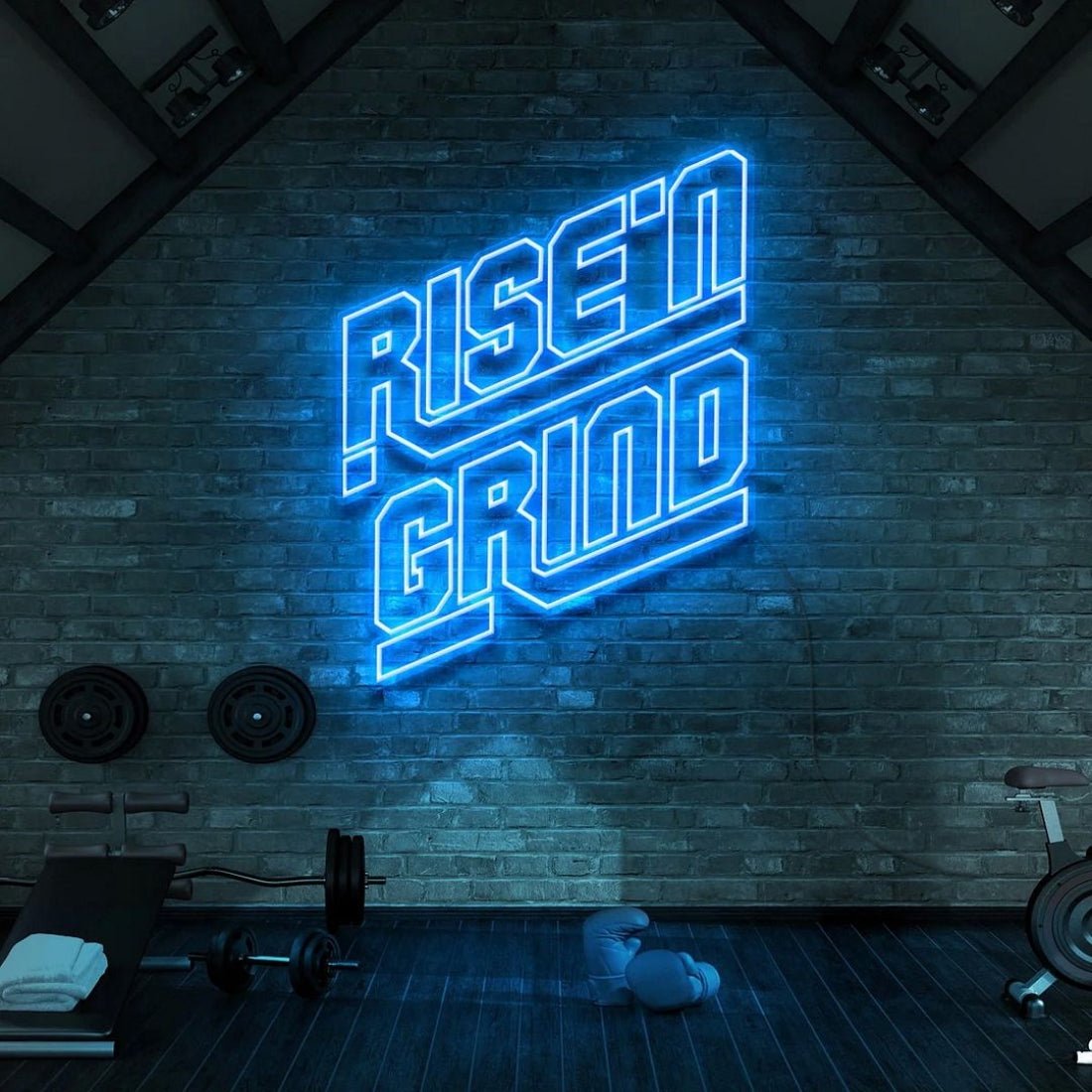 Rise N Grind Led Sign Business Neon Sign - Shineneon
