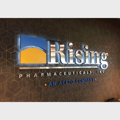 Rising Pharmaceuticals 3D Backlit Channel Letters Led Light Sign - Shineneon