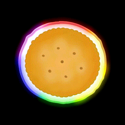 Ritz Cracker Snack Food Led Neon Sign Rgb Color - LED neon sign close-up detail