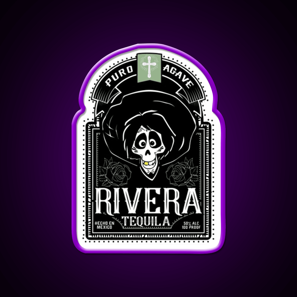 Rivera Tequila Party Drink Tequila Led Neon Sign Rgb Color - Shineneon