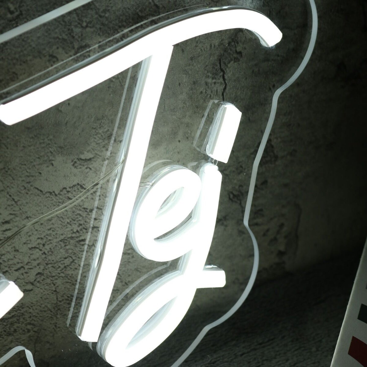 Riyaan Tej White Led Neon Sign - Shineneon