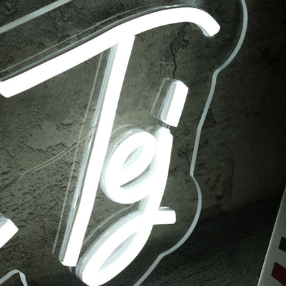 Riyaan Tej White Led Neon Sign - Shineneon