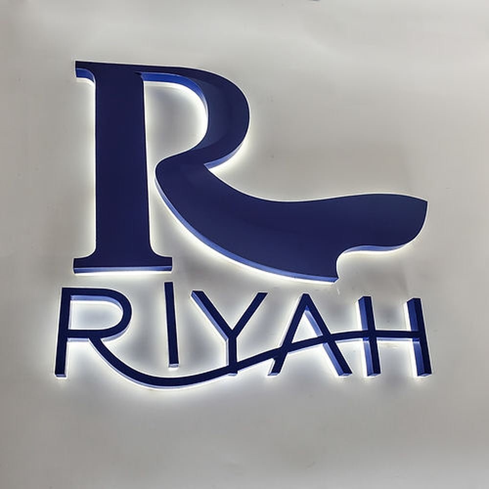 Riyah 3D Backlit Channel Letters Led Light Sign - Shineneon