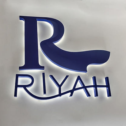 Riyah 3D Backlit Channel Letters Led Light Sign - Shineneon