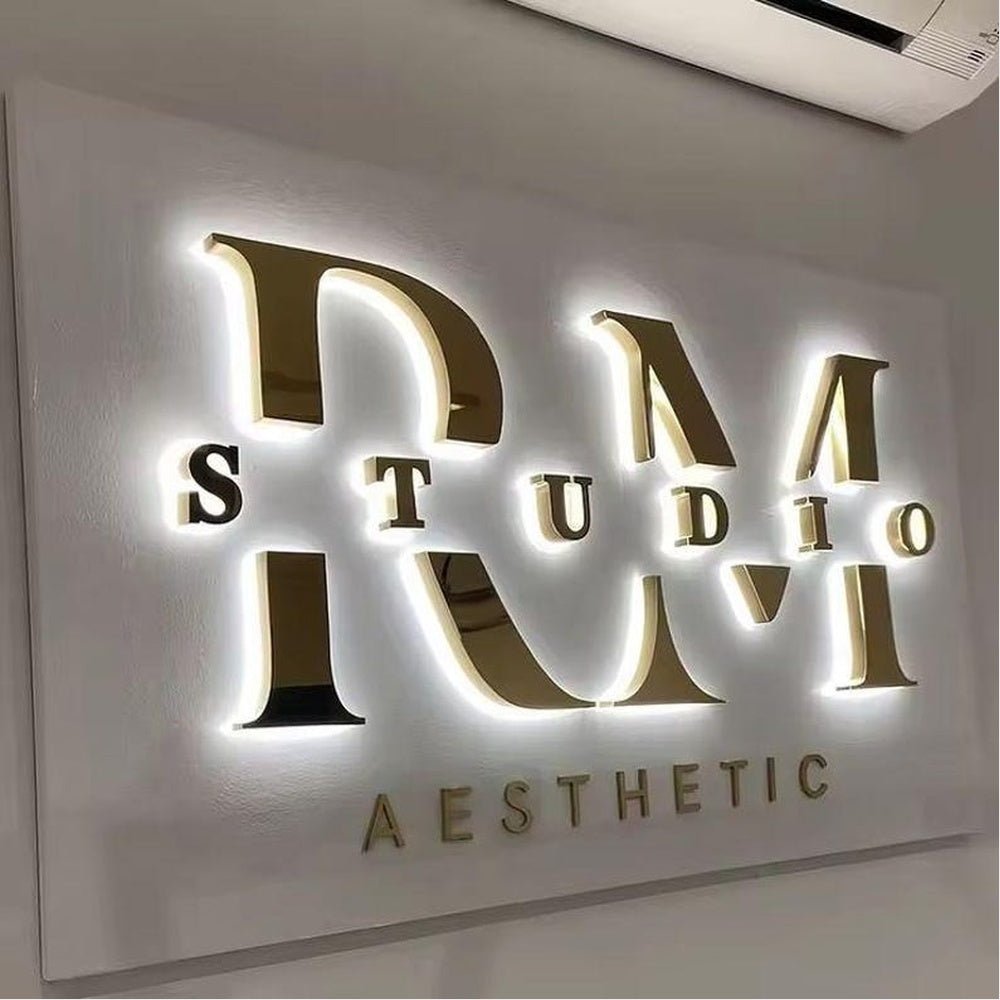 Rm Studio 3D Backlit Channel Letters Led Light Sign - Shineneon
