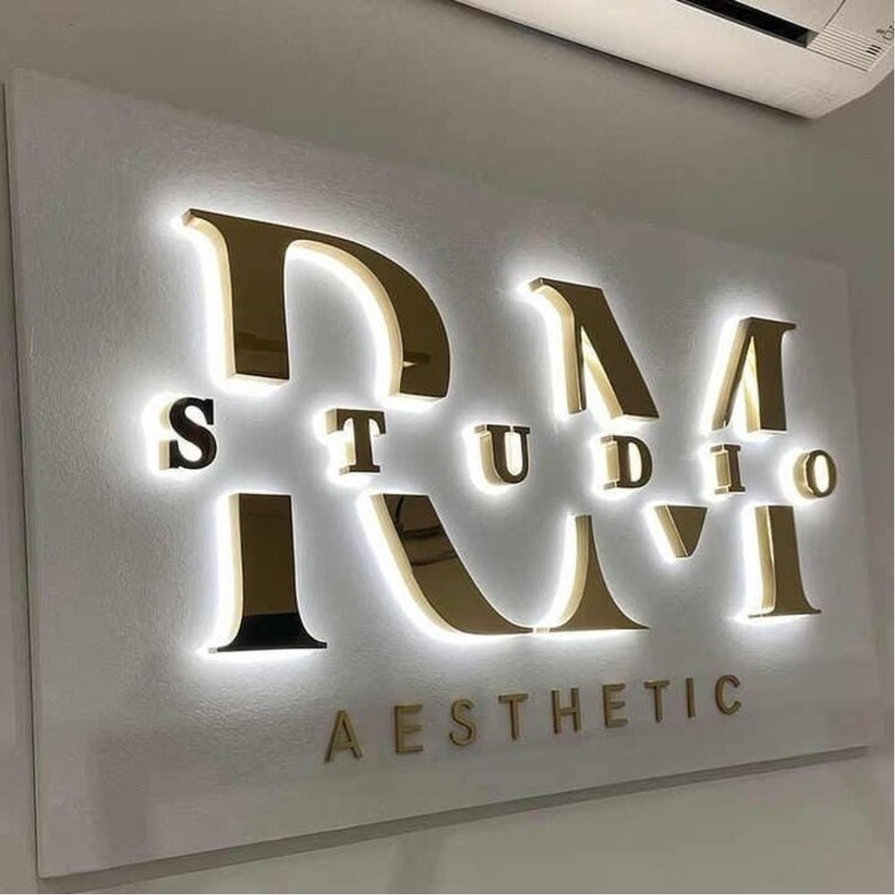 Rm Studio Aesthetic 3D Backlit Channel Letters Led Light Sign - Shineneon