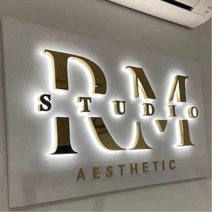 Rm Studio Aesthetic 3D Backlit Channel Letters Led Light Sign - Shineneon