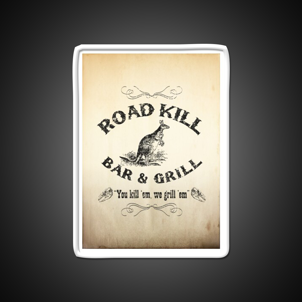 Road Kill Bar Grill Man Cave Bar Led Neon Sign Rgb Color