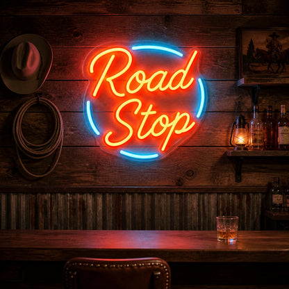 Road Stop Motel Vintage LED Neon Sign high-converting product image