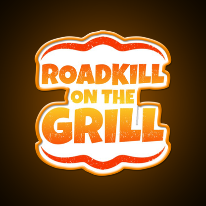 Roadkill On The Grill Man Cave Bar Led Neon Sign Rgb Color