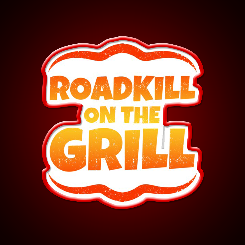Roadkill On The Grill Man Cave Bar Led Neon Sign Rgb Color
