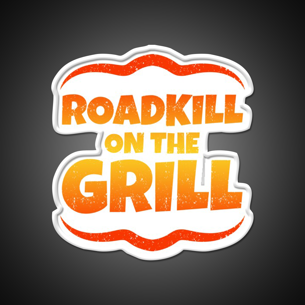 Roadkill On The Grill Man Cave Bar Led Neon Sign Rgb Color