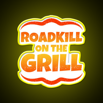 Roadkill On The Grill Man Cave Bar Led Neon Sign Rgb Color
