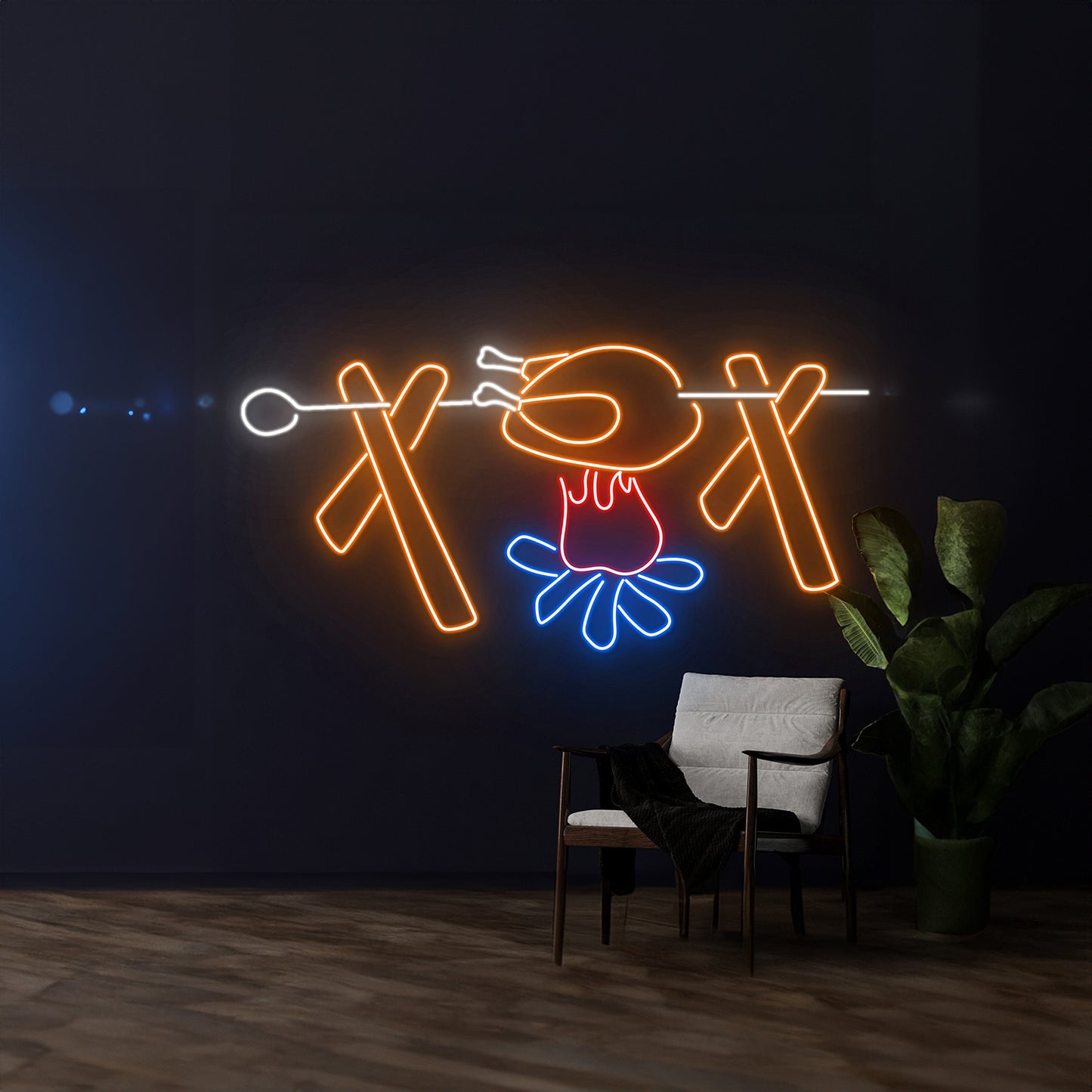 Roasted Chicken Neon Sign