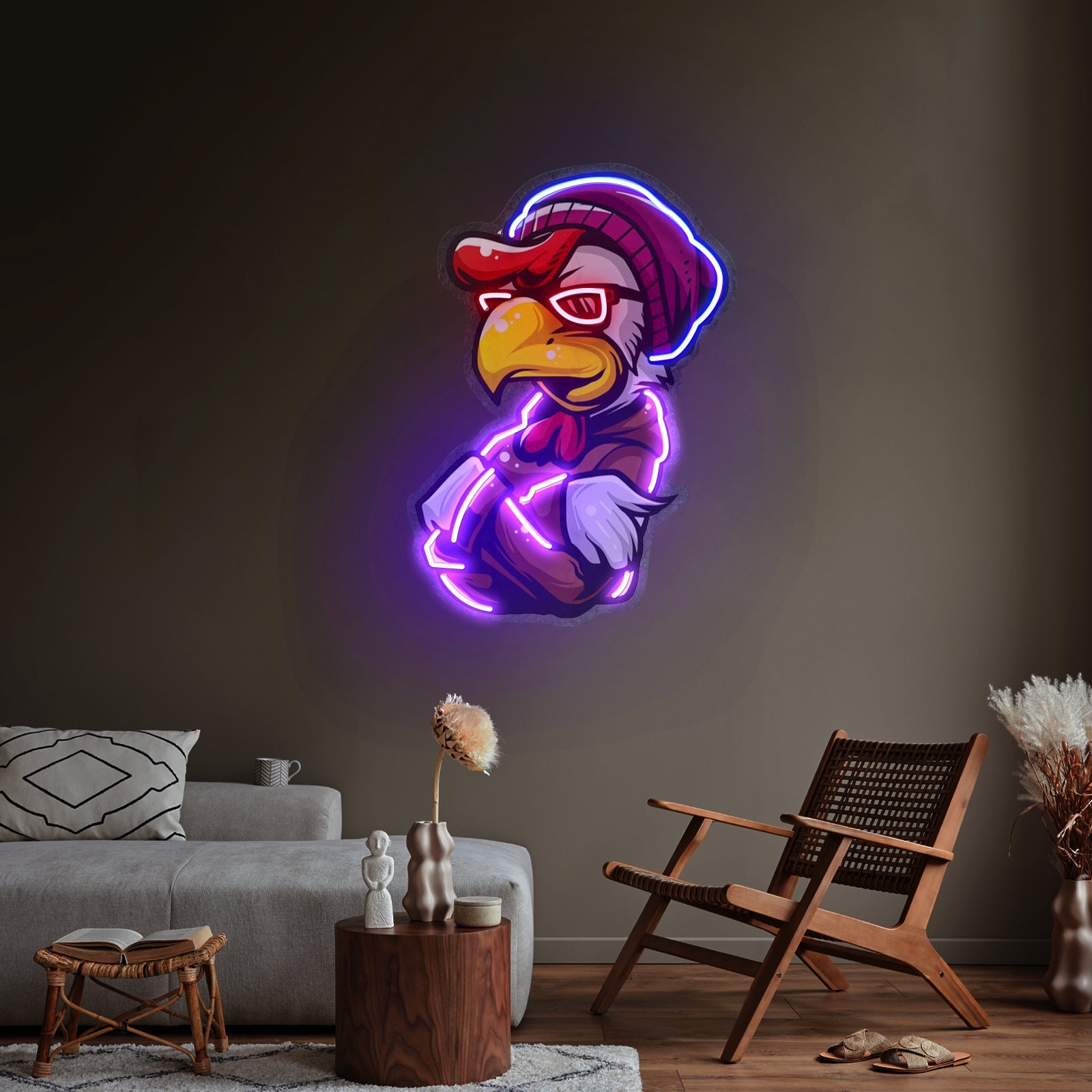 Roaster Hoodie Led Neon Sign Light Custom Led Signs - Shineneon