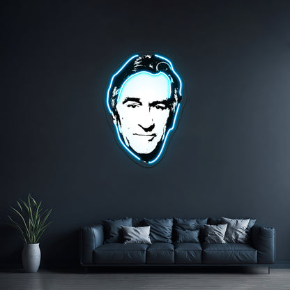 Robert De Niro Pop Art Paintingt Portrait Artwork Led Neon Signs