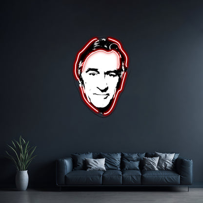 Robert De Niro Pop Art Paintingt Portrait Artwork Led Neon Signs