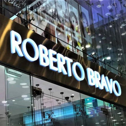 Roberto Bravo 3D Front And Back Lit Letters Metal Led Sign - Shineneon