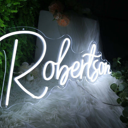 Robertson White Led Neon Sign - Shineneon