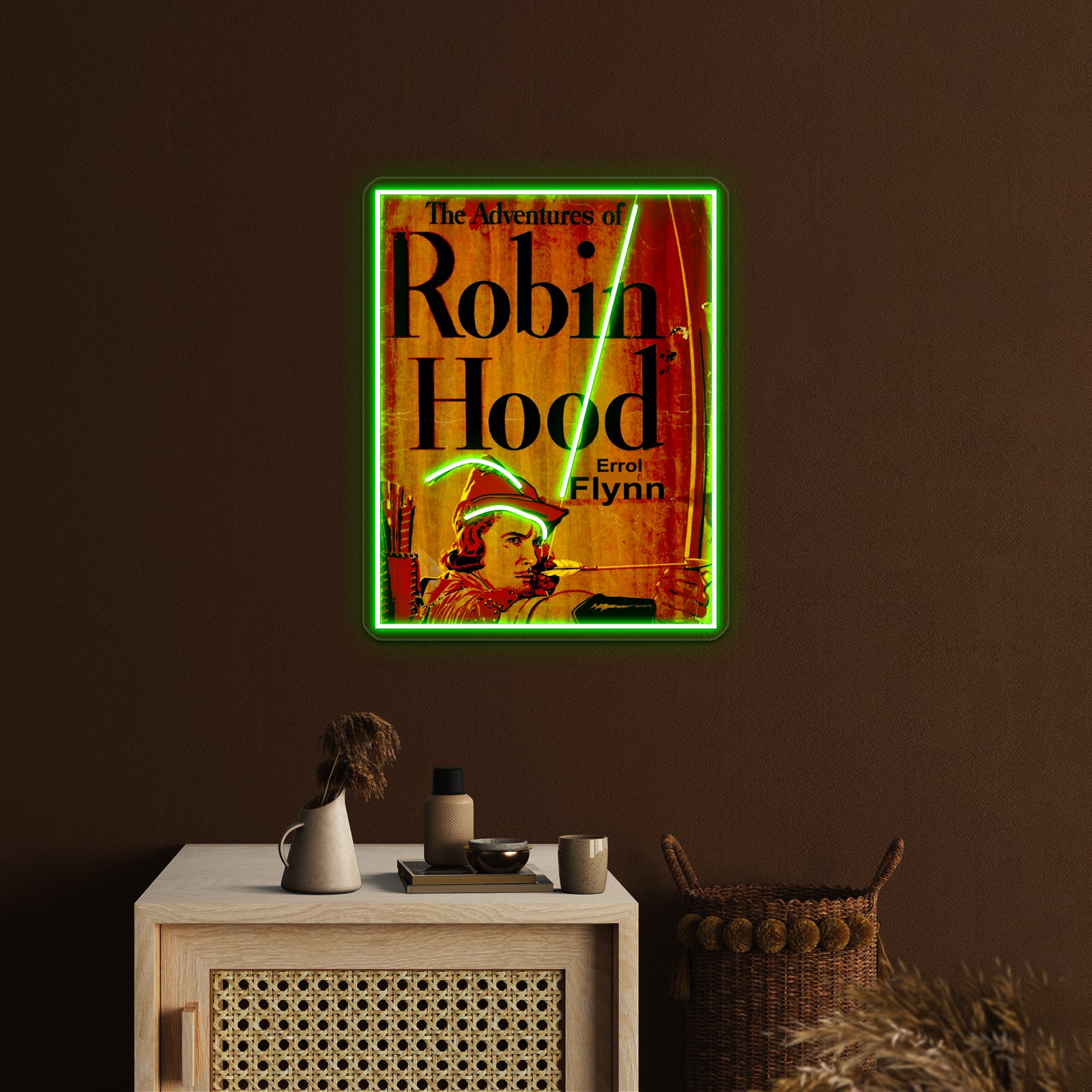 Robin Hood Vintage Rare Movie Poster Print Wall Artwork Neon Signs | Shineneon