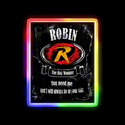 Robin Whiskey Style Whiskey Drink Bar Led Neon Sign Rgb Color