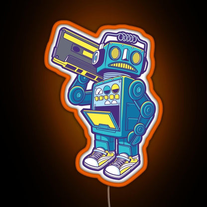 Robot Kicks Rgb Led Neon Sign Pop Wall Art - Shineneon