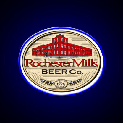 Rochester Mills Beer Co Beer Bar Decor Led Neon Sign Rgb Color - LED neon sign view 5