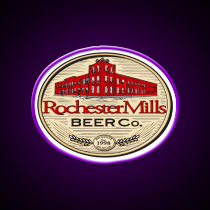 Rochester Mills Beer Co Beer Bar Decor Led Neon Sign Rgb Color - LED neon sign view 9